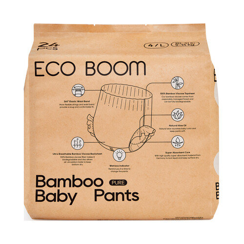 ECO BOOM Pants (braguitas) de aprendizaje talla L 4 (9-14 kg) 24 uds.