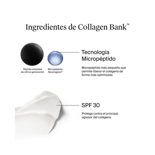 NEUTROGENA Collagen bank Crema hidratante facial de día con FPS 30 50 ml.