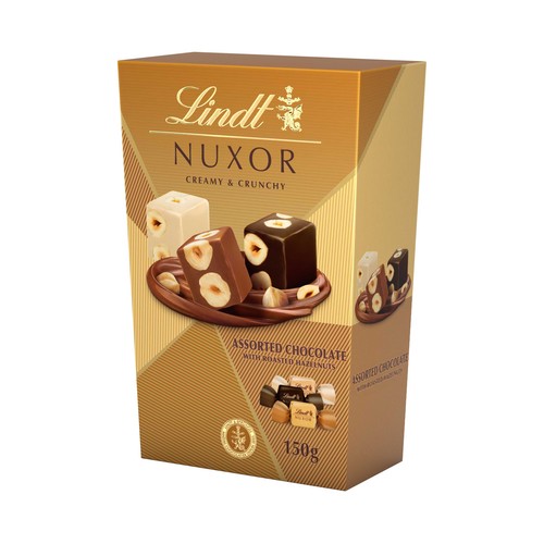 LINDT Bombones nuxor ballotin surtido 150 g.