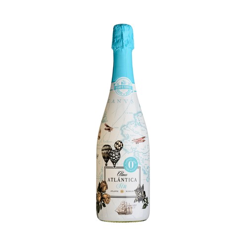 ALMA ATLÁNTICA Sin Vino blanco espumoso 0% alcohol botella 75 cl.