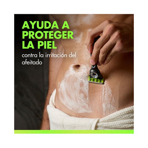 GILLETTE Labs body + intimate Crema 2 en 1 de afeitado corporal y limpiadora 177 ml. 