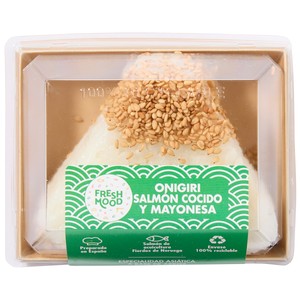 Imagen de FOODIZ Onigiri de salmón cocido y mayonesa 100 g.