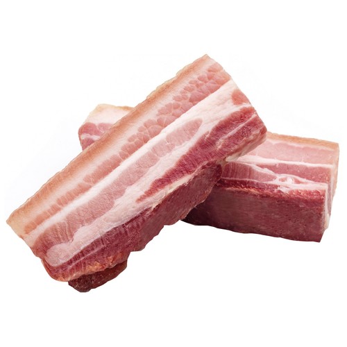 FAMILIA Panceta asturiana curada, en trozos, elaborada sin gluten y sin lactosa FAMILIA 250 g.