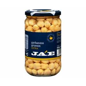 JA"E Garbanzos cocidos JA"E frasco de 500 g.