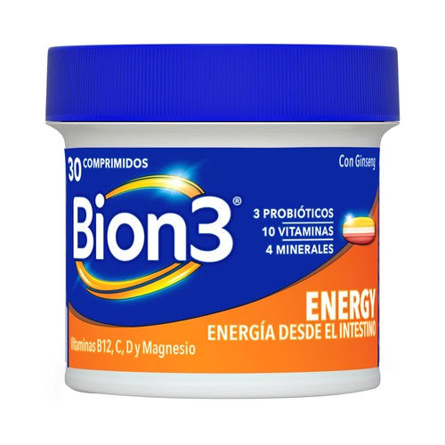 BION 3 Energía Complemento alimenticio para la mejora de la energía diaria 30 uds.
