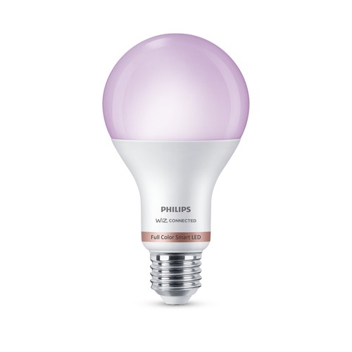 Bombilla Led inteligente E27, WiFi + Bluetooth, 13W=100W, blanco + RGB multicolor, 1521lm, PHILIPS.