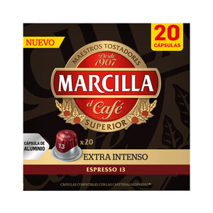 Imagen de MARCILLA Café en cápsulas extraintenso I13, 20 uds. 