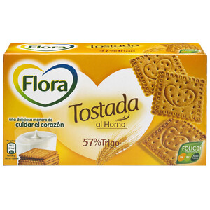 Imagen de FLORA Galletas tostadas al horno 450 gr.
