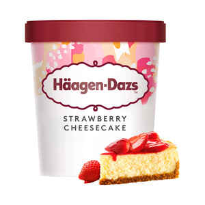 Imagen de HÄAGEN-DAZS Tarrina de helado de tarta de queso con salsa de fresa 460 ml.