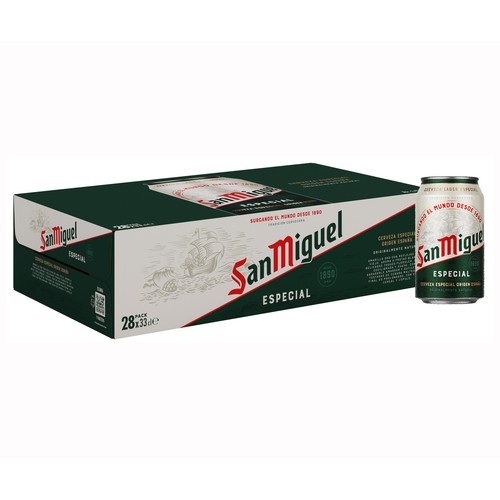 SAN MIGUEL ESPECIAL Cervezas pack 28 uds. x 33 cl.