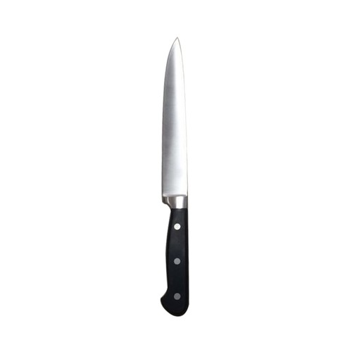 Cuchillo de cocina multiúsos con hoja de acero inoxidable de 20cm. y mango forjado, ACTUEL.