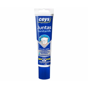 Sellador de juntas blanco, especial azulejos y sanitarios, 125ml.
