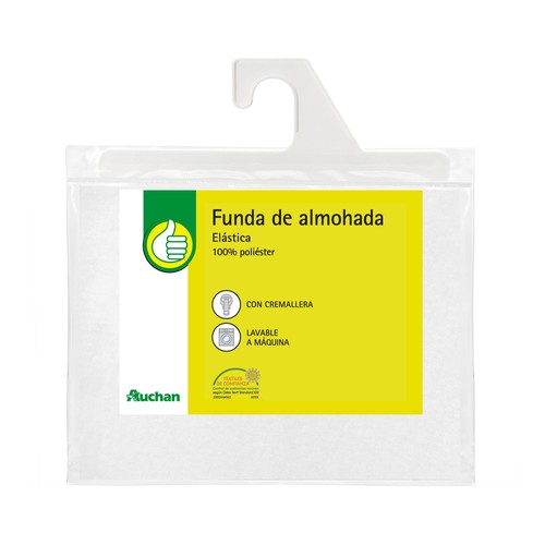 Funda protectora de almohada microfibra 100% poliéster, 135 centímetros PRODUCTO ECONÓMICO ALCAMPO.