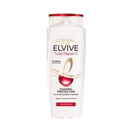 ELVIVE Champú reparador y fortificante para cabellos dañados y desvitalizados ELVIVE Total repair 5 700 ml.