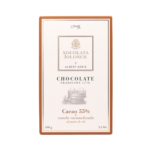 VICENS Chocolate con leche y canela caramelizada 100 g.