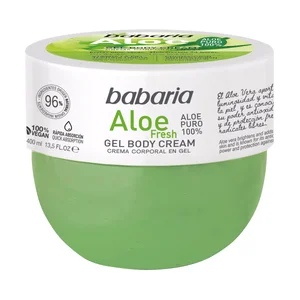 BABARIA Aloe fresh Crema corporal en gel con aloe puro 100% 400 ml.
