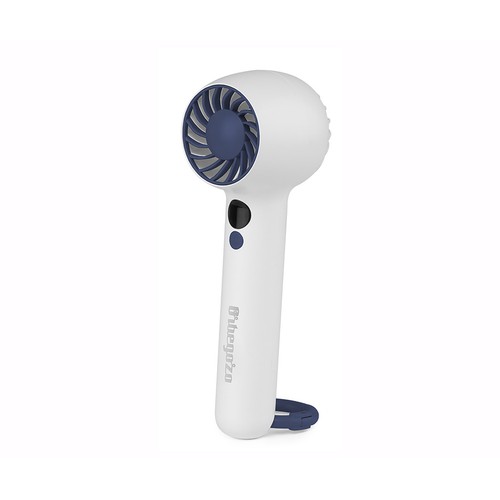 Ventilador de mano ORBEGOZO HF2200, color blanco y azul marino, 3 velocidades, conexión usb-c
