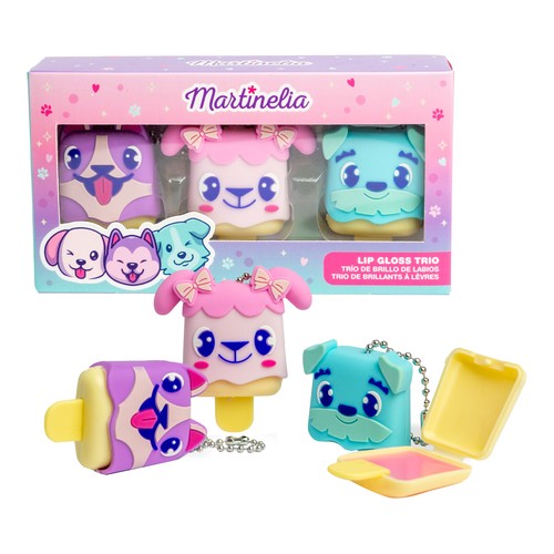 MARTINELIA World Estuche con 3 brillos de labios infantiles.