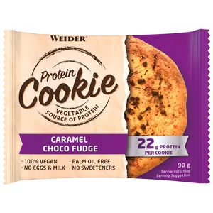 WEIDER Barrita cookie proteínas sabor caramelo con chocolate weider 90 G.