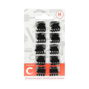 COSMIA Pinza de tamaño pequeño para cabello COSMIA 10 uds.