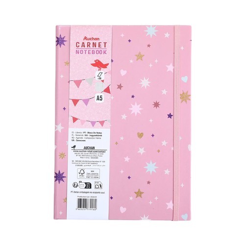 Cuaderno A5 cuadriculado 96 hojas Carrusel. ALCAMPO