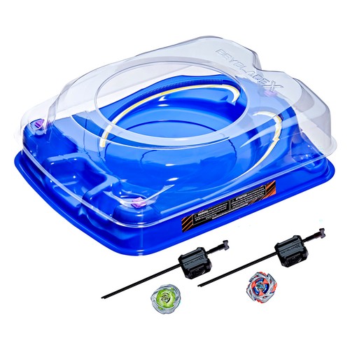 Beyblade X, Set de Batalla Drop Attack, combate 2 Peonzas con estadio +8 Años HASBRO