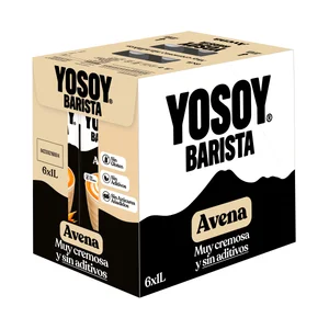 YOSOY Barista Bebida vegetal de avena, ideal para el café 6 x 1 l.