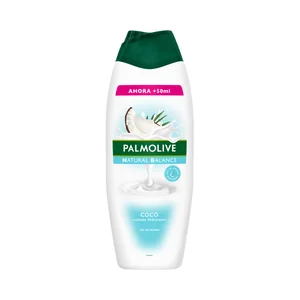 PALMOLIVE Natural balance Gel de baño o ducha textura crema, con leche nutritiva y extracto de coco 600 ml.