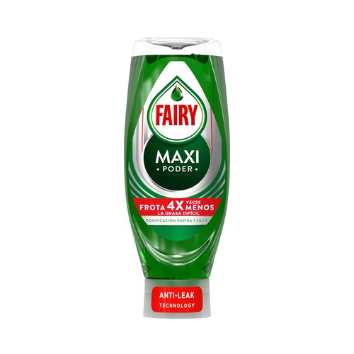 Lavavajillas a mano FAIRY botella boca abajo 640 ml.