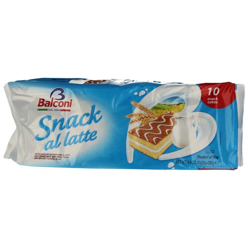 Bizcochito relleno de leche BALCONI 280 g.