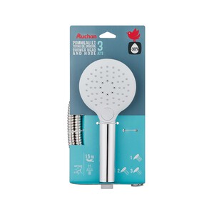 Imagen de Set de alcachofa y flexo de ducha 1,5m, PRODUCTO ALCAMPO.