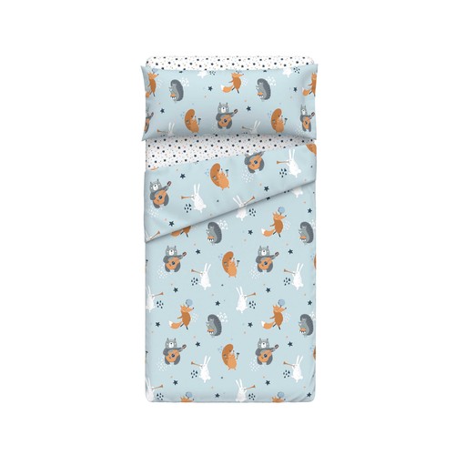 Juego sábanas infantiles para cama 90cm. 100% poliéster.