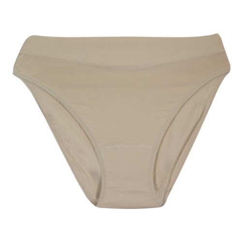 Braga alta tipo bikini RMC, color beige, talla M.