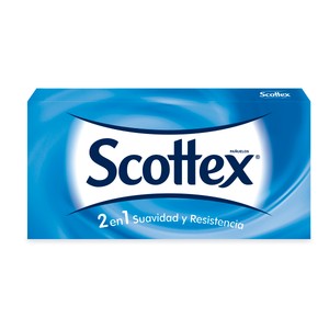 Imagen de SCOTTEX Tissues de celulosa faciales en caja desechables SCOTTEX 70 uds.