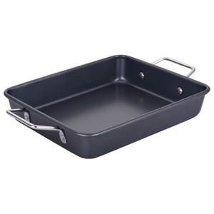 Imagen de Rustidera de acero con asas antiadherente rectangular, 27x22cm ACTUEL.