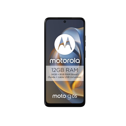Smartphone MOTOROLA Moto G05 Denim Blue, color azul oscuro, 4G, 128GB + 4GB Ram, pantalla 16,94cm (6,67")