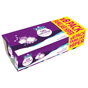 Imagen de KAIKU Yogur de sabor natural azucarado  Sin lactosa 8 x 125 g.