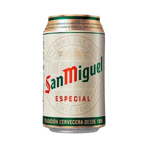 Imagen de SAN MIGUEL Cerveza rubia de sabor fresco y de ligero amargor lata 33 cl.