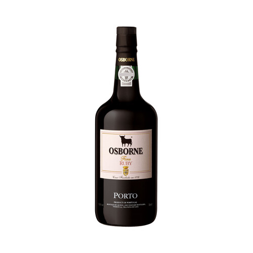 OSBORNE Ruby Vino tinto de Oporto, elaborado en Portugal botella de 75 cl.