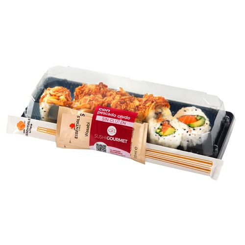 SUSHI GOURMET Crunch salmón 8 uds.210 g.