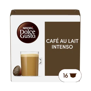 DOLCE GUSTO Café en cápsulas con leche intenso I6, 16 uds.