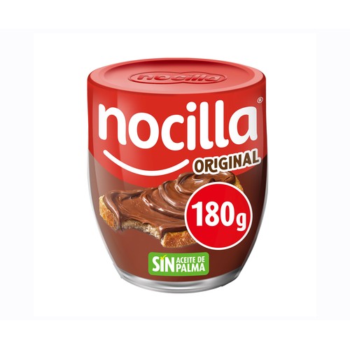 Crema original de cacao con avellanas, sin aceite de palma NOCILLA 180 g.