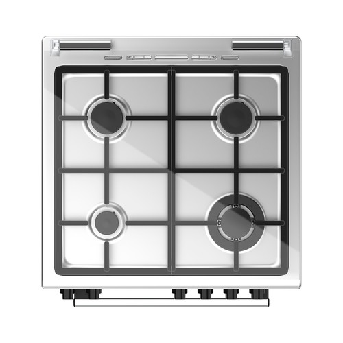 Cocina independiente mixta gas butano + gas natural TAURUS CIGE4FIXMF,  con horno eléctrico de 60L,  H: 85,5cm, A: 60cm, F: 63cm.