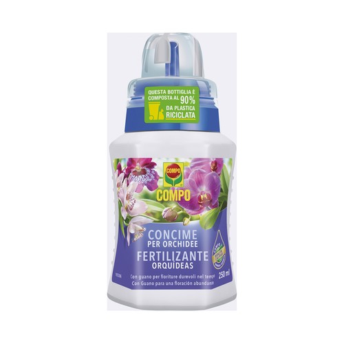 Botella de 0,25 litros con fertilizante líquido especial para orquídeas COMPO.