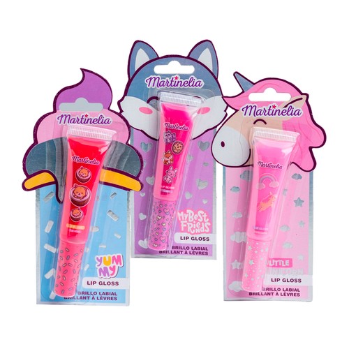 MARTINELIA Brillo de labios infantil con diferentes acabados y colores.