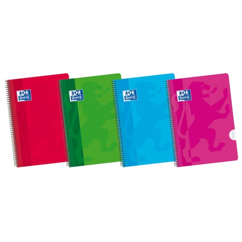 Cuaderno A4 con cuadrícula de 4x4 mm, 80 hojas de 80 g OXFORD.