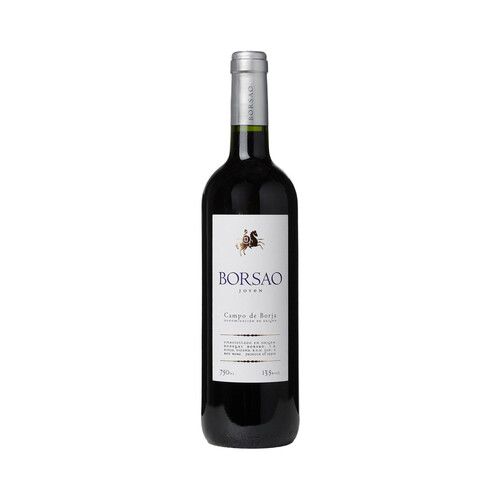Vino tinto con denominación de origen Campo de Borja BORSAO botella de 75 cl.