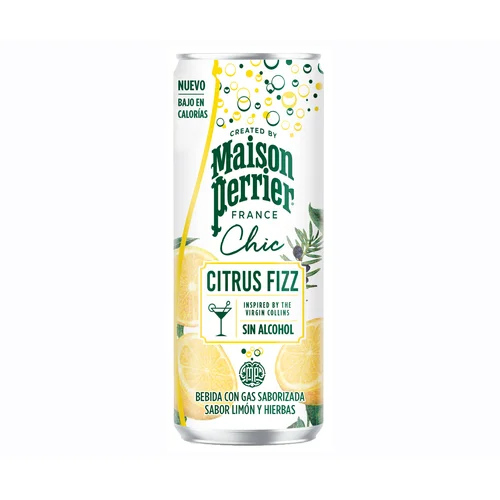 Forever Agua con gas con sabor a lima lata 33 cl.