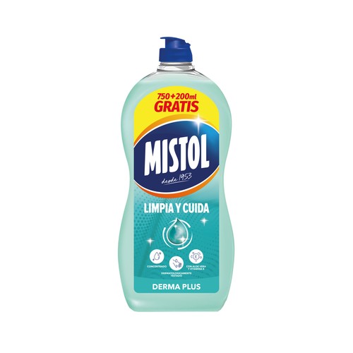MISTOL Balsam Detergente concentrado lavavajillas a mano con aloe vera 950 ml.