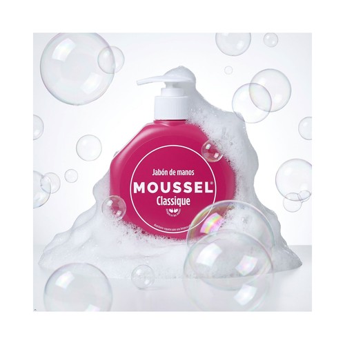 MOUSSEL Classique Jabón de manos con textura crema y fragancia placentera 300 ml.